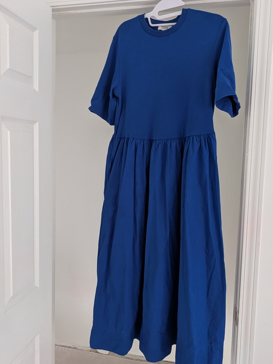 COS Dresses & Skirts - COS Blue Short-Sleeve Twirl Dress